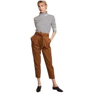 Free People High Waisted Paper Bag Pegged 90's Pants 0